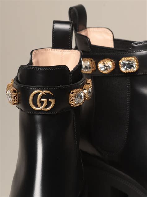 gucci rhinestone boots